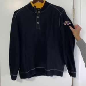 Tommy Bahama NFL Sweater with Baltimore Ravens Logo XL
